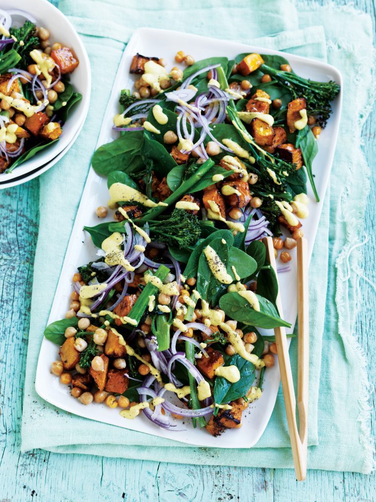 Roast vege salad with satay dressing Roast vege salad with satay dressing
