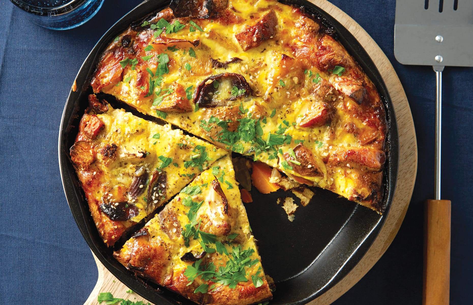 Roast vegetable frittata