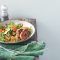 Rosemary garlic lamb with roast tomato panzanella