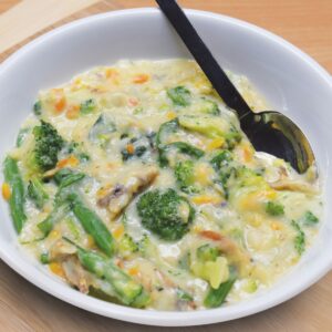 Seafood and vege chowder