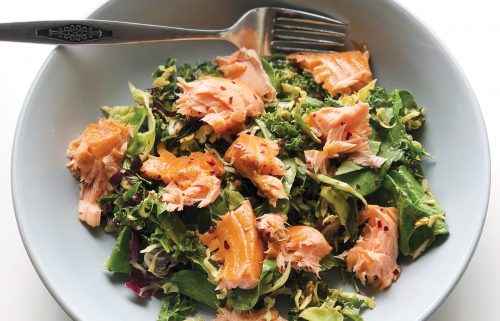 Sesame salmon slaw