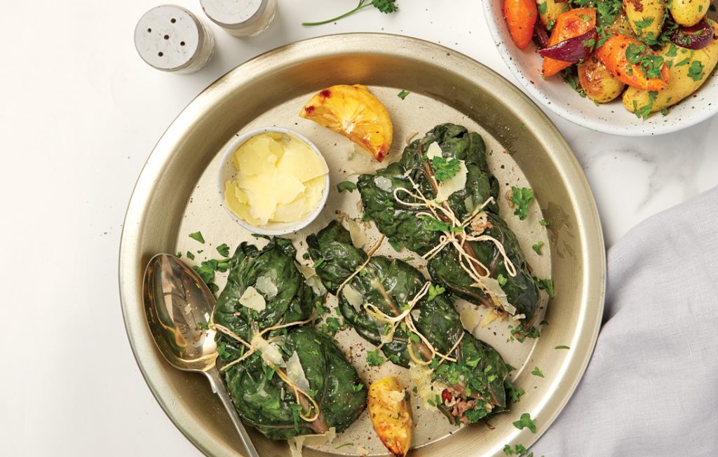 Silverbeet dolmades Silverbeet dolmades