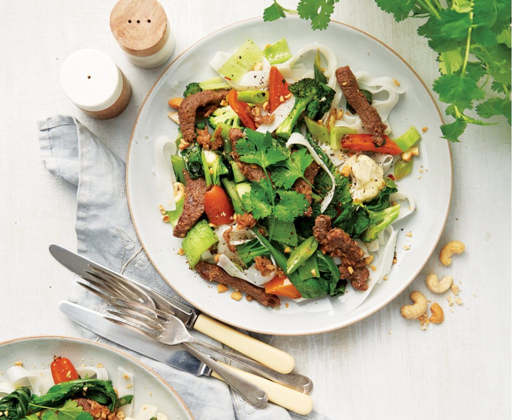 Sizzling beef with Thai spices