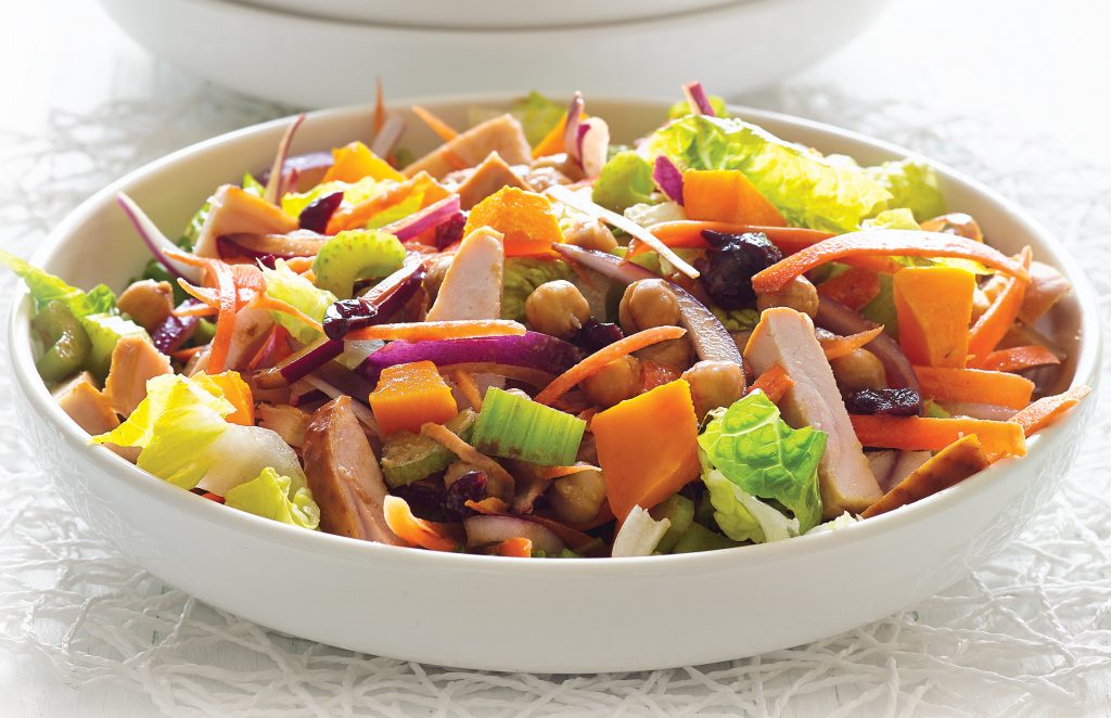 Smoked chicken, pumpkin and cranberry salad Smoked chicken, pumpkin and cranberry salad