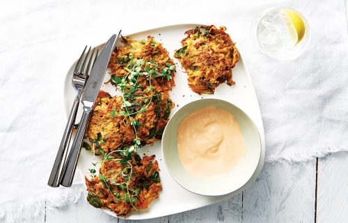 Smoked fish cakes with chipotle mayo