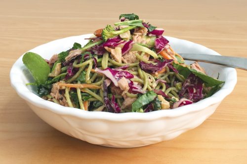 Soba noodle salad