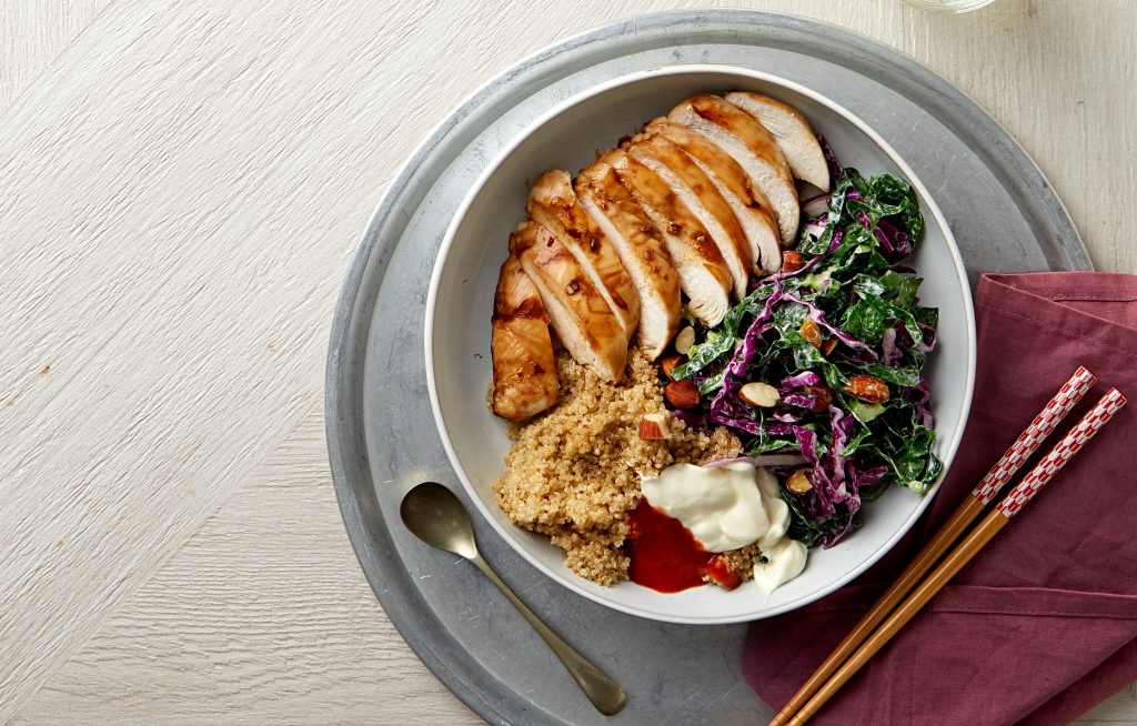 Soy ginger chicken with winter slaw