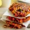 Spiced carrot, capsicum and corn fritters