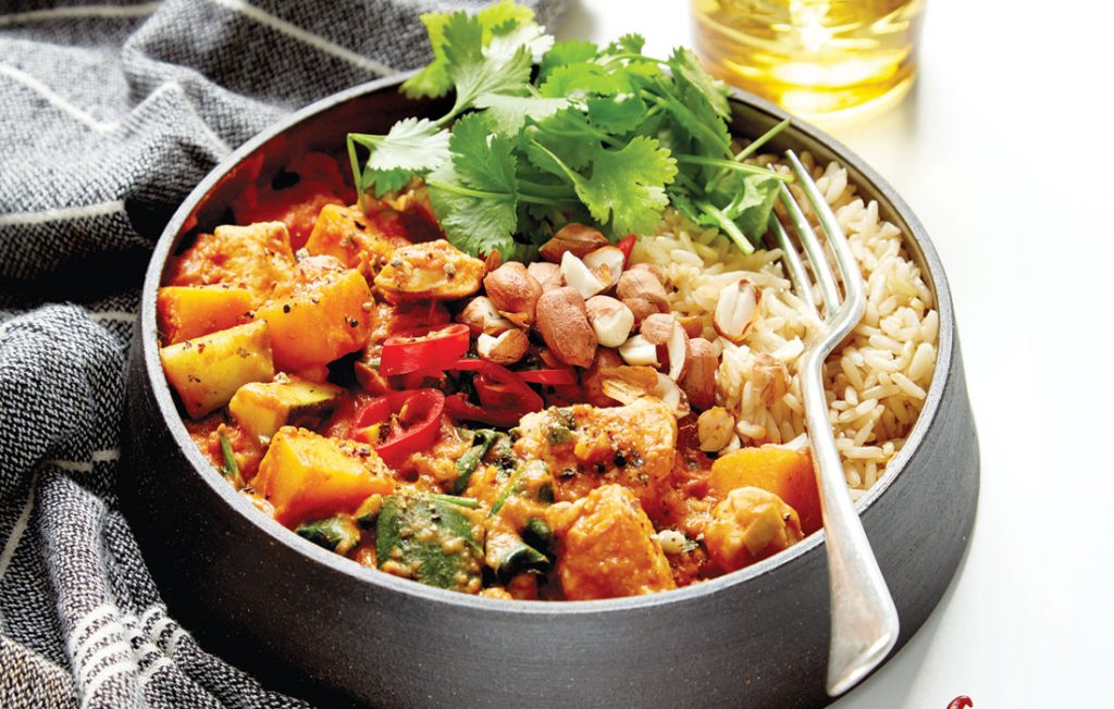Spicy peanut chicken and pumpkin stew Spicy peanut chicken and pumpkin stew