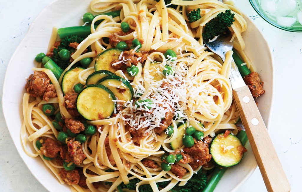 Spicy sausage and broccolini pasta Spicy sausage and broccolini pasta