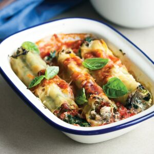 Spinach and ricotta cannelloni
