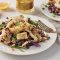 Squid with lentils and lemon-olive sprinkle