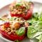 Stuffed spring capsicums