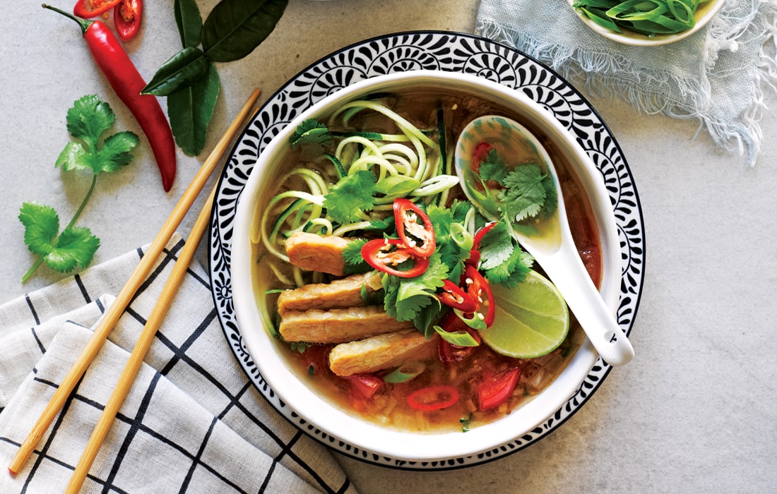 Tom yum with tempeh - Healthy Food Guide