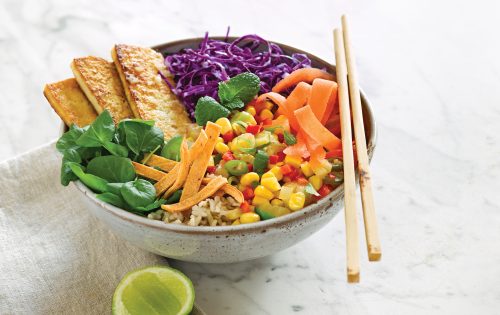Tropical tofu bowl
