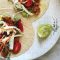 Tuna and avocado tacos