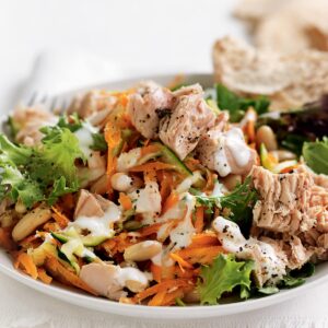 Tuna and white bean salad with lemon mayonnaise