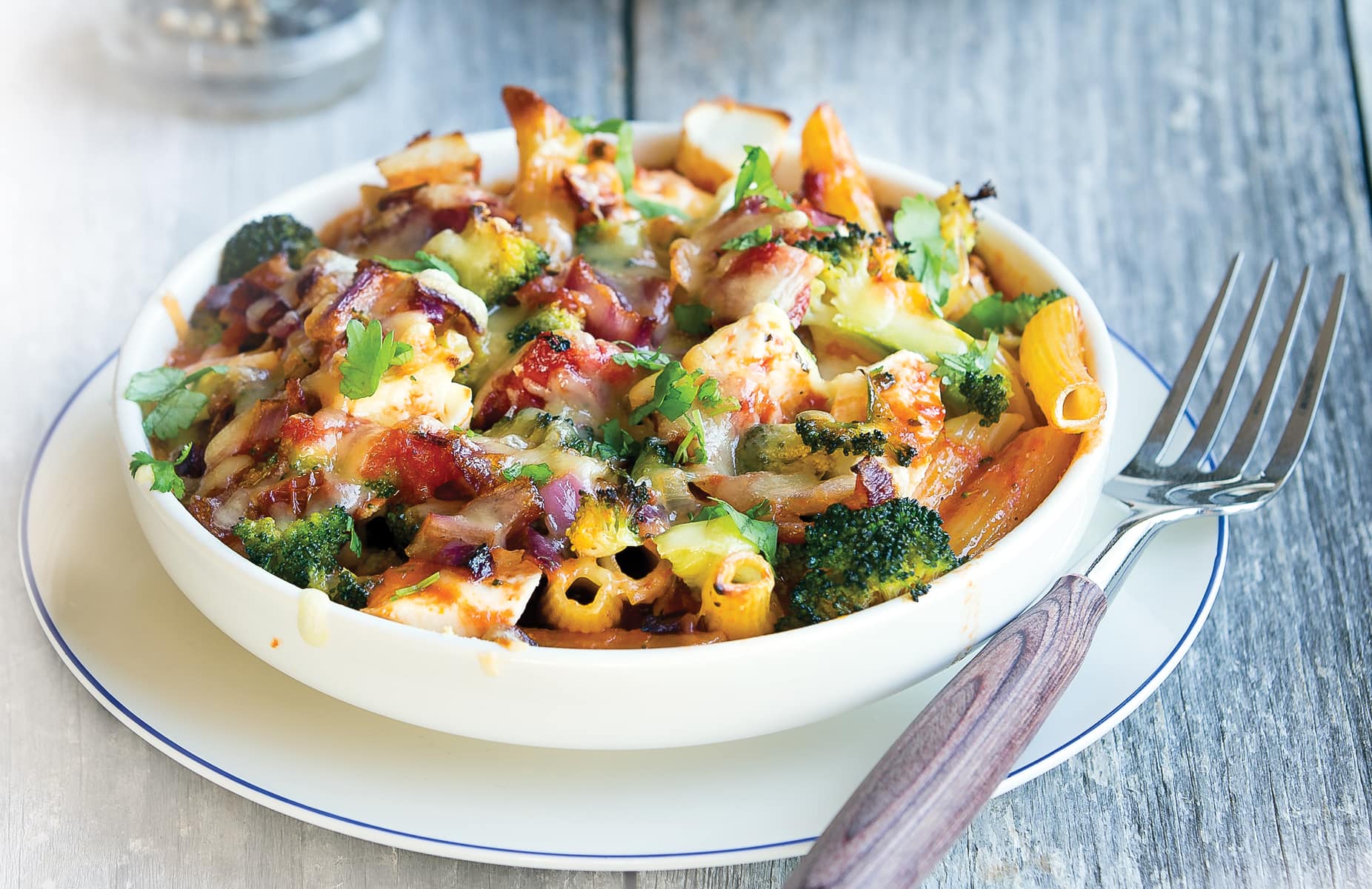 Two-cheese and broccoli pasta bake - Healthy Food Guide