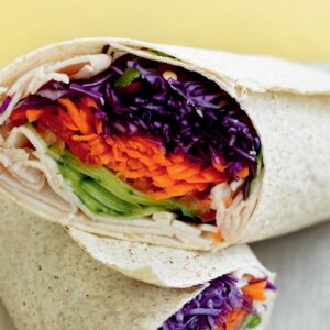 Vietnamese turkey salad wrap