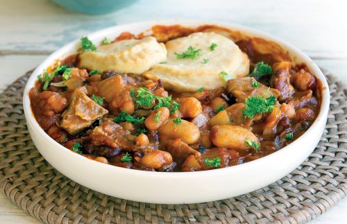 Winter lamb cobbler
