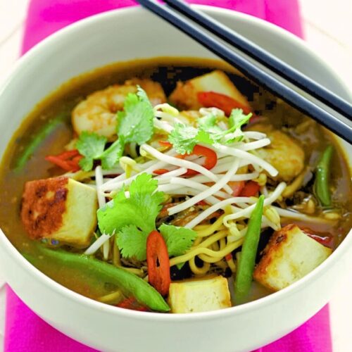 Prawn, coriander and chilli laksa