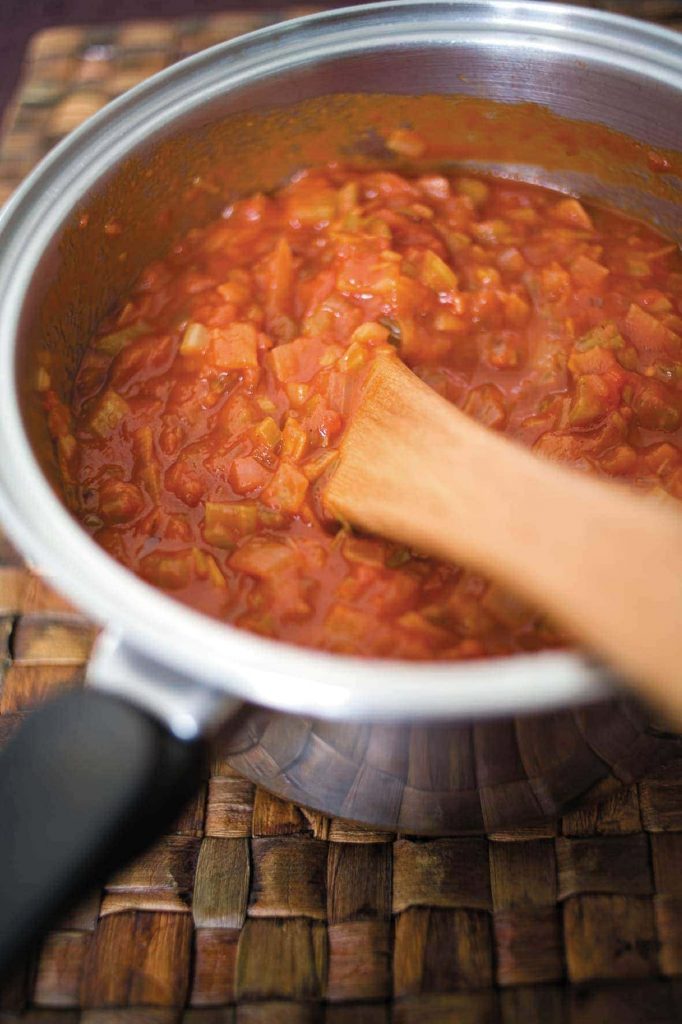 1 recipe = 4 dinners: Tomato and vegetable sauce 1 recipe = 4 dinners: Tomato and vegetable sauce