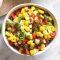 Cool cucumber and corn salsa