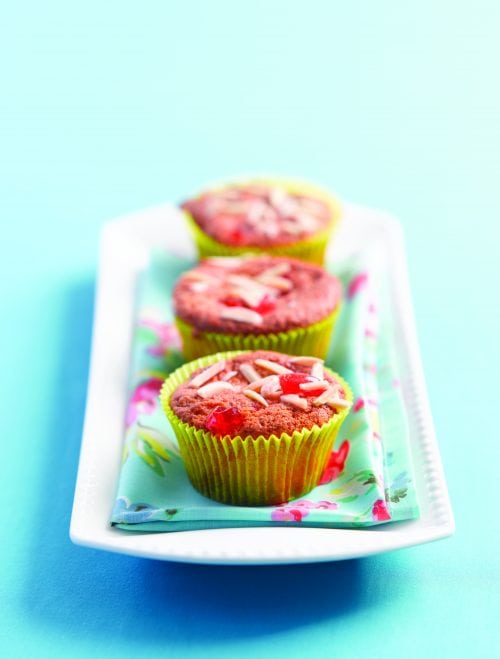 Almond and cherry crunch muffins