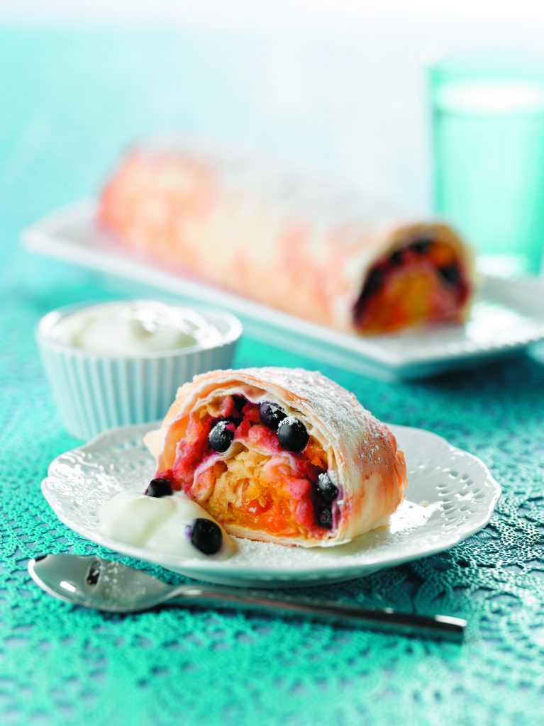 Apple and blueberry strudel Apple and blueberry strudel