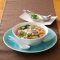 Asian-style meatball and noodle soup