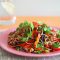 Asian-style warm mushroom salad