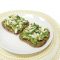 Avocado, pea and feta toast