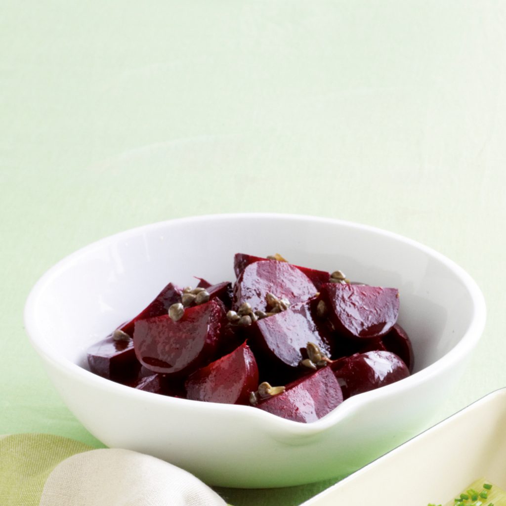 Baby beetroot with caper dressing Healthy Food Guide