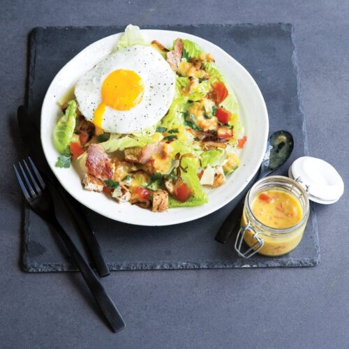 Bacon and egg hangover salad