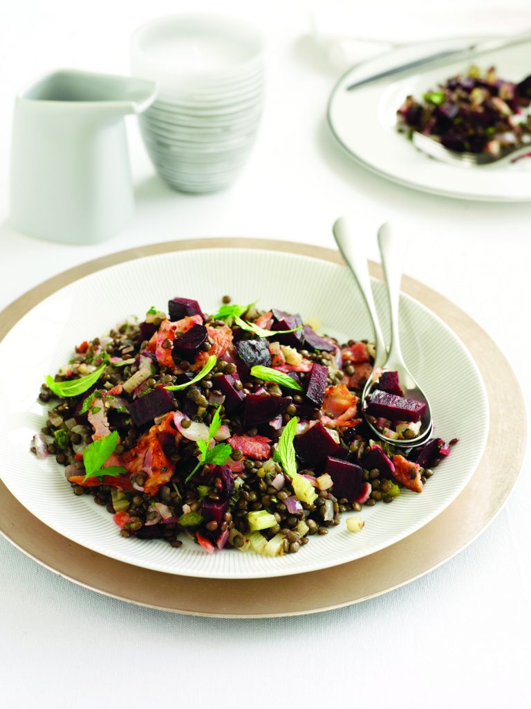Bacon, beetroot and lentil salad Bacon, beetroot and lentil salad