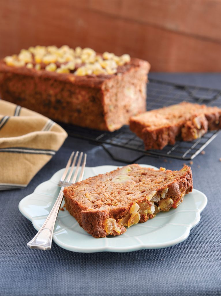 Banana feijoa bread with crystallised ginger Banana feijoa bread with crystallised ginger