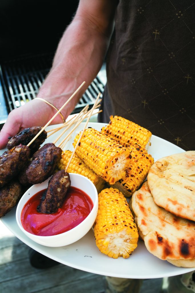 Barbecue corn-on-the-cob Barbecue corn-on-the-cob