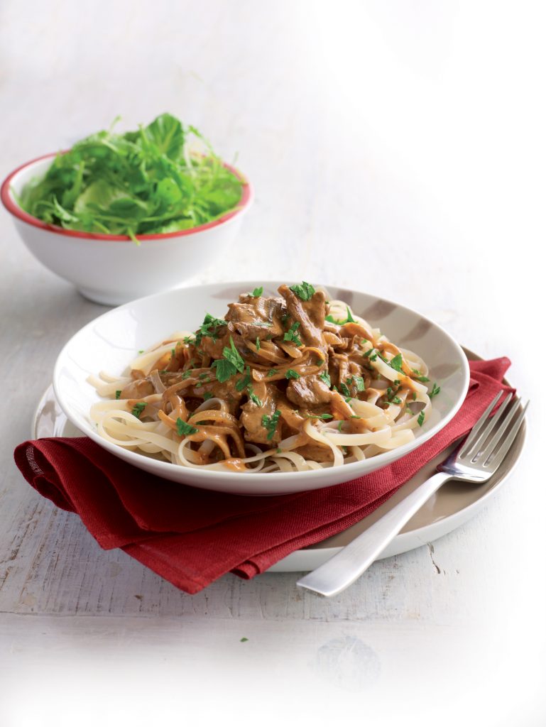 Beef and mushroom stroganoff Beef and mushroom stroganoff