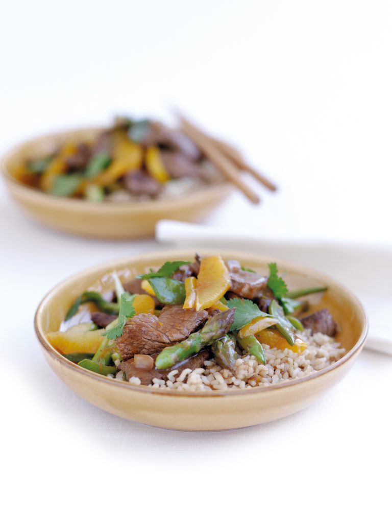 Beef, vegetable and orange stir-fry Beef, vegetable and orange stir-fry