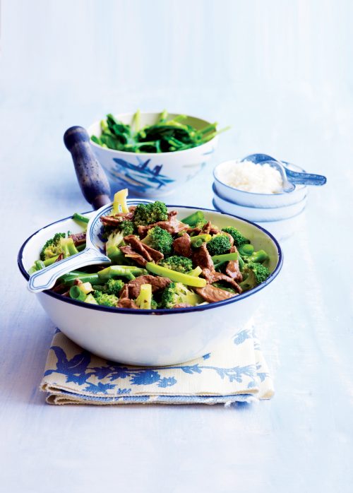 Beef with broccoli and ginger