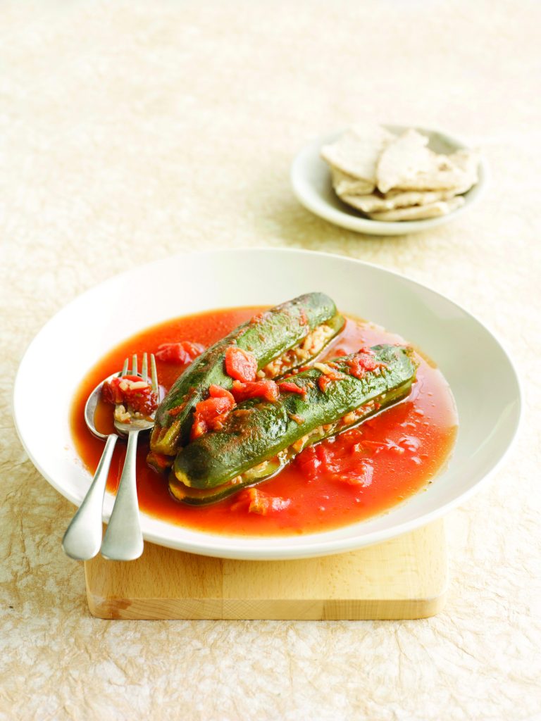 Beef and rice-stuffed courgettes Beef and rice-stuffed courgettes