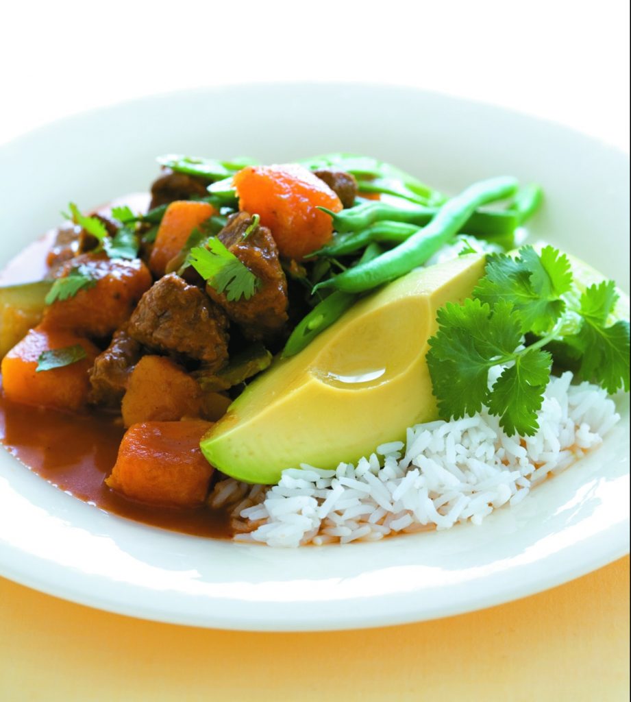 Beef curry with avocado Beef curry with avocado