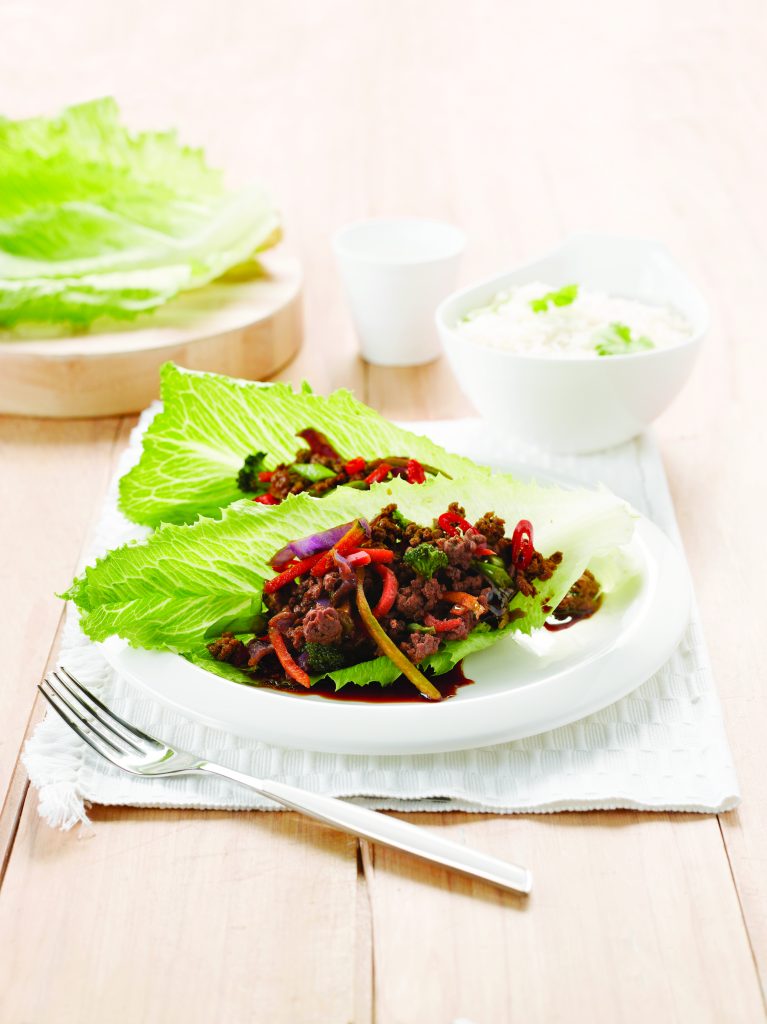 Beef san choy bau Beef san choy bau