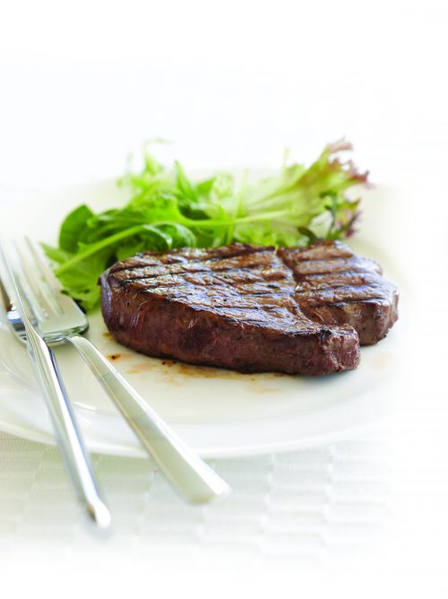 Beef steak with simple marinade