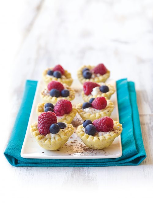 Berry hazelnut tarts