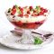 Berry trifle with cranberry jelly