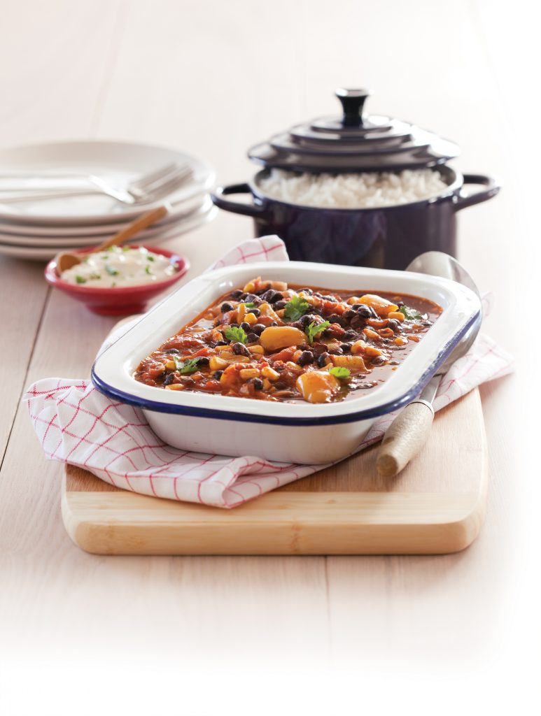 Black bean chilli Black bean chilli