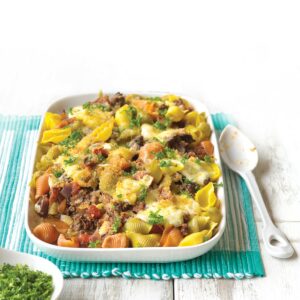 Healthy bolognese pasta bake