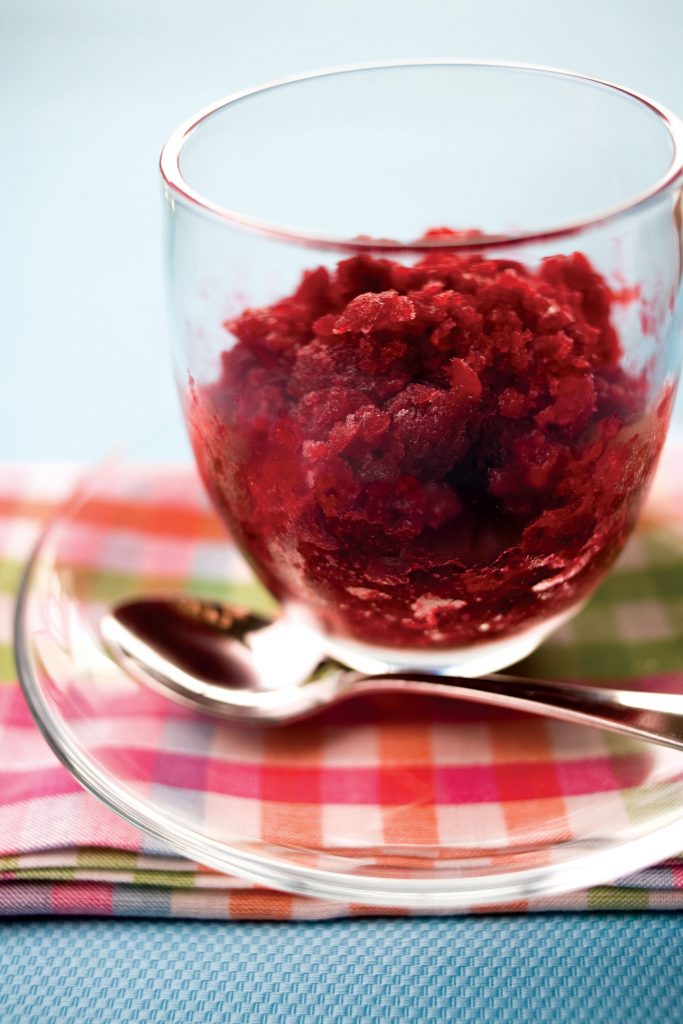 Boysenberry granita Boysenberry granita