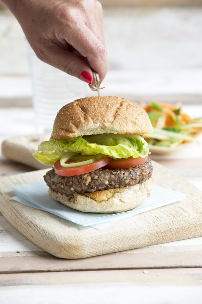 Buckwheat and mushroom burgers